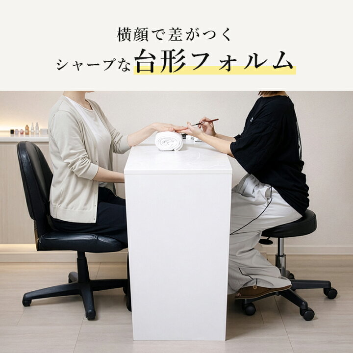 楽天市場】【期間限定5%OFFクーポン配布中】 ネイルデスク ホワイト 