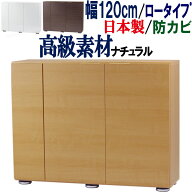 下駄箱 シューズボックス 幅120 奥行36 靴箱 シューズラック 玄関収納 シューズBOX キャビネット ロー 収…