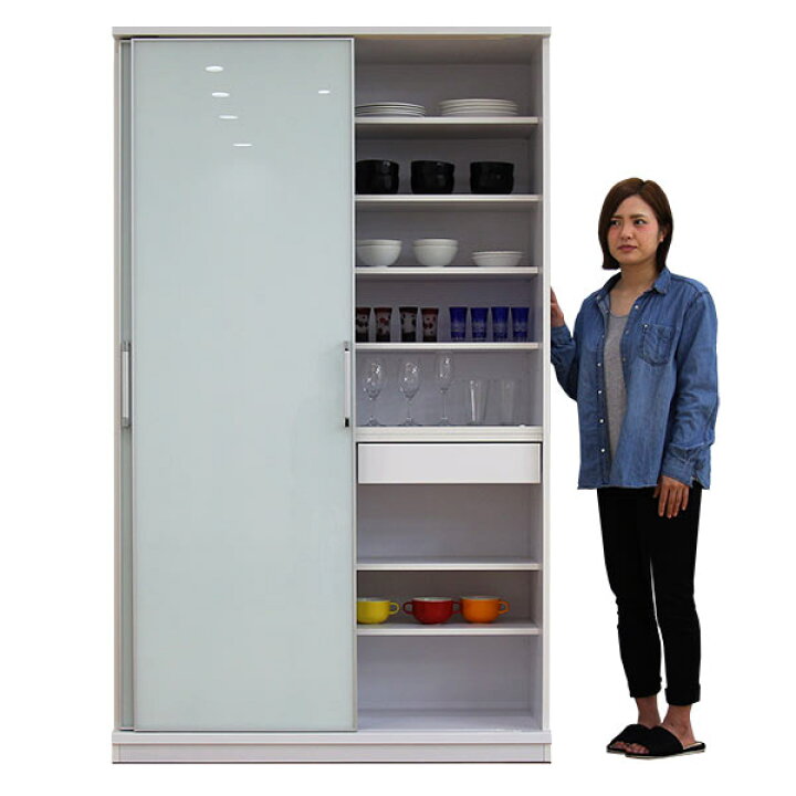 楽天市場】【エントリーでポイント10倍！】 食器棚 引き戸 大川家具  