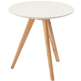 サイドテーブル 白 丸 小さい おしゃれ 木製 天然木 丸テーブル ミニテーブル ソファサイドテーブル シンプル ホワイト ナチュラル かわいい テーブル 韓国インテリア