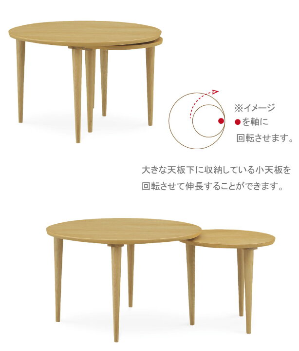 楽天市場】ダイニングテーブルセット 伸長式 伸縮 4人掛け 北欧 110cm 