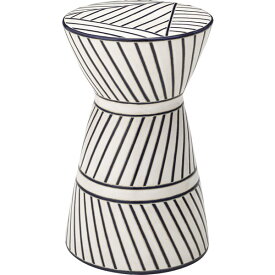 スツール　陶器　陶器製　オブジェ　フラワーベース　花台　屋外　屋内　トライバル　シンプル　ポップ　個性的