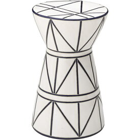 スツール　陶器　陶器製　オブジェ　フラワーベース　花台　屋外　屋内　トライバル　シンプル　ポップ　個性的