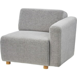 ソファ ソファー 1人掛け 1人用 北欧 片肘 向かって右 コーナー ファブリック 布地 おしゃれ グレー ネイビー