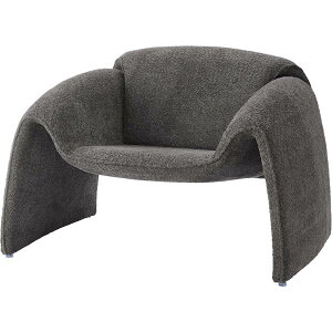 ソファ ソファー ブークレ素材 ライトグレー ダークグレー 1人掛け 一人用 1P モダン おしゃれ 完成品 ファミリー ワイド リビング 無地 北欧