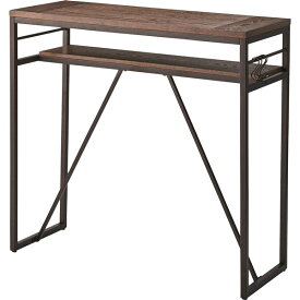 カウンターテーブル　バーテーブル　ハイテーブル　スチール(粉体塗装)　天然木化粧繊維板(アッシュ)　ハンマートーン仕上げ　インダストリアル