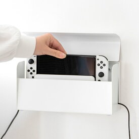 ゲーム機ケース　Nintendo Switch収納ケース　スチール（木転写、粉体塗装）完成品　ホワイト　ナチュラル　ブラウン　ミルク　グレージュ　ブラック