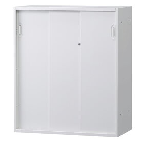 3枚引戸書庫 下置き 3枚扉 引き違い書庫 スチール書庫 収納庫 配送条件選択あり 国産 壁面書庫 キャビネット オフィス収納 完成品 オフィス家具市場オリジナル製:HCBシリーズ W900xD450xH1050 HCB-SHS3D-K 新品 オフィス家具