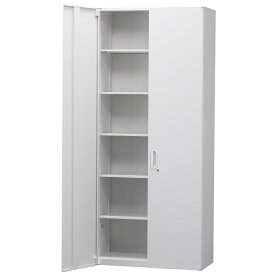 両開き書庫 6段 H2100mm スチール書庫 収納庫 配送条件選択あり 高さのある商品です搬入経路や設置場所をご確認下さい 完成品 日本製 オフィス家具市場オリジナル製:HCBシリーズ W900xD450xH2100 HCB-SR2100-K 新品 オフィス家具