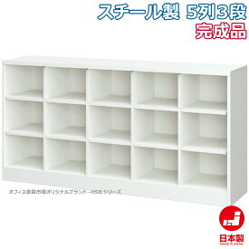 シューズボックス 5列3段 靴箱 下駄箱 収納 完成品 スチール製 オフィス家具市場オリジナル製:HSBシリーズ 送料無料 W1760xD380xH880 新品 オフィス家具