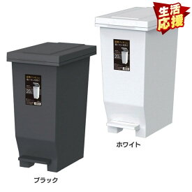 エバン密閉ペダルペール20L 台所 ペール ゴミ箱 パッキン付 密閉 ペダル 防臭 20L アスベル ブラック ホワイト 一人暮らし [2603SE]
