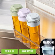 【16%OFF】 麦茶ポット 1.1L 1リットル 耐熱 横置き 縦置き ピッチャー 冷水筒 熱湯OK 冷水ポット スリム…