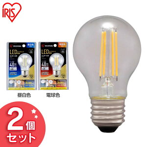【2個セット】LEDフィラメント電球 ミニボール球タイプ E26 40形相当 LDG4N-G-FC LDG4L-G-FC 昼白色相当 電球色相当 電球 照明 LED ライト Light 電気 電灯 あかり 明かり 灯り 室内 屋内 部屋 raito denki den