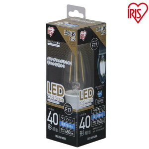 [ő400~N[|炵+]y2ZbgzLEDtBgd E17 40W LDC4N-G-E17/D-FC led Ɩ Cg d E17 ʓd 450lm ^Ή Ή ACXI[} F