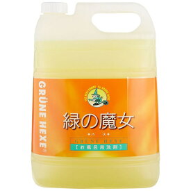 緑の魔女 お風呂 お風呂洗剤 業務用 5L 大容量 バス お風呂掃除 浴槽掃除 洗剤 風呂釜洗剤 無香料 中性 手肌にやさしい 浴槽洗剤 湯垢 石けんカス 分解 ヌメリ取り パイプ 汚れ落とし ミマスクリーンケア お風呂用洗剤 *