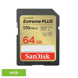 őP15{I9聞 SanDisk Extreme PLUS SDXC UHS-IJ[h 64GB SDSDXWH-064G-JNJIPSDJ[h 64GB sandisk TfBXN RpNg e f[^ۑ ϋv 掿 TfBXN