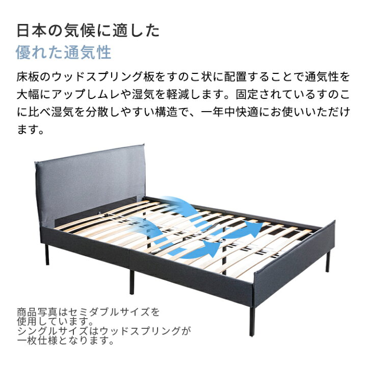 楽天市場】【20日限定☆最大P8倍】ベッドフレーム シングル すのこ 黒  