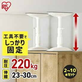 家具転倒防止 突っ張り棒 アイリスオーヤマ 家具転倒防止伸縮棒 SSサイズ 10本セット 伸縮幅 23〜30cm 耐圧220kg 家具 固定 防災 災害 地震対策 防災用品 工具不要 つっぱり棒 家具転倒防止グッズ 転倒防止器具 KTB-23R *