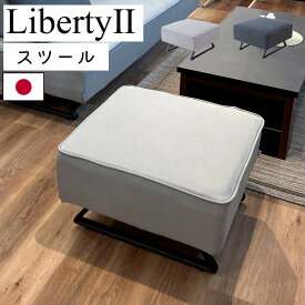 スツール オットマン ソファー ダイニングソファ リビングダイニング ソファ 1人掛け リビングダイニングソファ 日本製 チェア ライトウェーブ 完成品 北欧 おしゃれ モーブル liberty2 リバティ2 ダイニング 65スツール ライトグレー ダークグレー