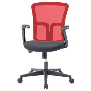 【法人宛限定】メッシュチェアNDL W490 D600 H870-955 肘無し 肘付き デスクチェア OAチェア メッシュチェア 回転椅子 キャスター付き ビジネスチェア ロッキング ブルー/レッド/ブラック/オレンジ