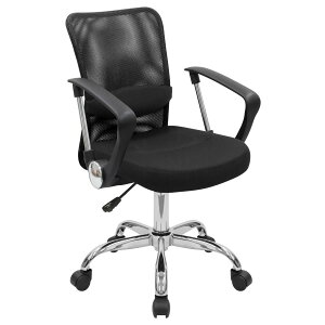 【法人宛限定】カグクロ メッシュチェアAM2 肘付き 通気性抜群 リクライニング キャスター付き ランバーサポート付き W560 D535 H840-935 オフィスチェア 事務椅子 デスクチェア メッシュチェア O