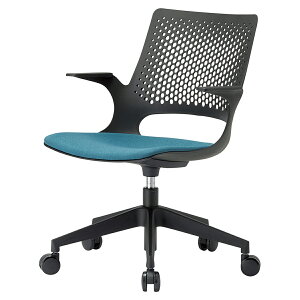 【法人宛限定】メッシュチェアM3 W605 D560 H790-885 肘付き 座の昇降 スタイリッシュ シンプルチェア モダンチェア キャスター付き オレンジ/イエロー/ブルー/グレー/ブラック AI-M3055B