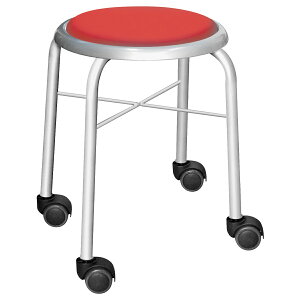 【国内メーカー品】【法人宛限定】キャスタースツール 4脚セット Bon W320 D320 H420 オフィスチェア 作業用チェア 作業椅子 腰痛負担軽減 ウレタンキャスター付き 丸型椅子 丸型イス 丸椅子 ス