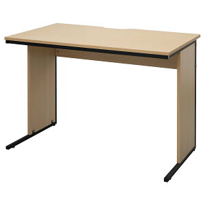 【法人宛限定】ワークデスクII W1000 D600 H700 平机 机 配線用切り欠き アジャスター付き 水や汚れに強い 学習机 勉強机 シンプルデスク ワーキングデスク パソコンデスク PC机 ホワイトA/ナチュ