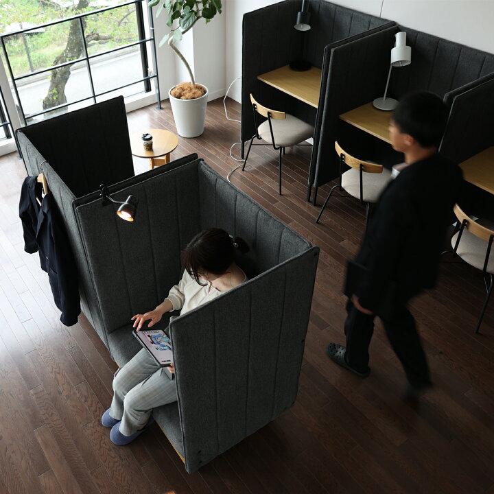 楽天市場】【法人宛限定】ブースソファーOS W820 D655 H1235 オフィス 