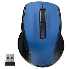 【テレワーク応援】小型無線静音5ボタンBlueLEDマウス W65 D92 H39 パソコン周辺機器 PCサプライ OA機器 無線 静音 USB マウス ワイヤレス 単4乾電池2本 在宅勤務 Bluetooth非対応 ブラック/ホワイト/レッド/ブルー MUS-RKF141【個人宅配送費込B】