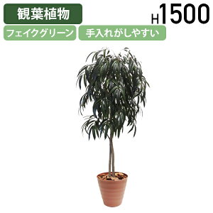 【法人宛限定】ショウナンゴム W600 D600 H1500 オフィスアクセサリー 備品 フェイクグリーン 人工観葉植物 観葉植物 フェイク 人工 造花 光触媒 鉢 植木 葉 枝 観葉樹 室内 木 おしゃれ 店舗 イ
