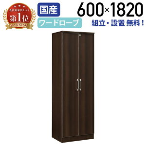 【テレワーク応援】【配送設置無料】エクティー 国産役員用ワードローブ W600 D470 H1820 大川家具 日本製 役員用ロッカー 書斎 社長室 役員室 木製 日本製 重厚 かっこいい 社長 会長 モダン エ