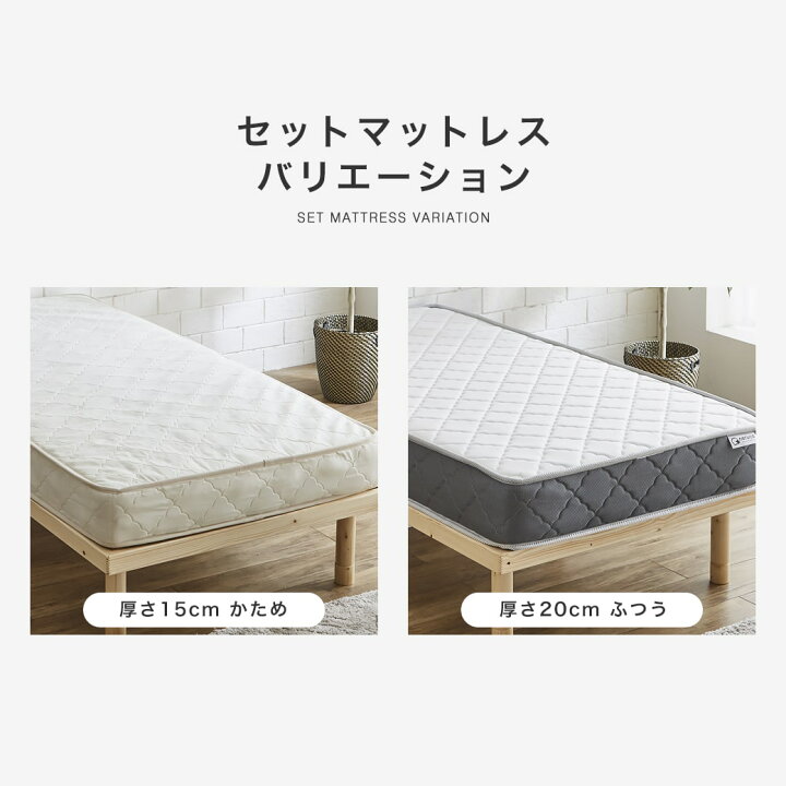 楽天市場】アーヴィング すのこベッド 棚付きベッド シングル 