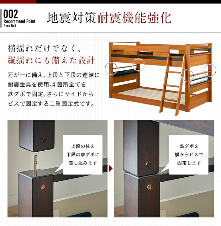 楽天市場】【ポイント10倍!今晩20時開始】二段ベッド 2段ベッド Creil 