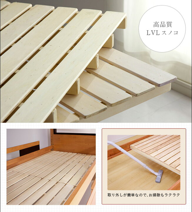 楽天市場】【特許庁認定登録意匠/耐荷重700kg】宮付き 二段ベッド 2段 