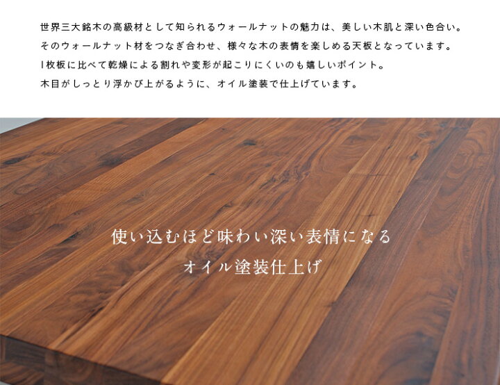 楽天市場】【P10倍!今晩20時開始】【高級材ウォールナット材使用/脚幅 