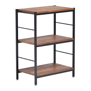 【ポイント7倍!30日限定】収納ラック おしゃれ ZAGA 3段パイプラック 幅60 スリム 多目的ラック 収納 棚 シンプル ディスプレイ 木製 飾り棚 オープンシェルフ 軽量