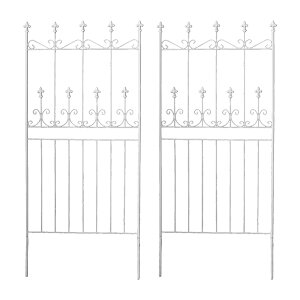 【ポイント9倍!今晩20時開始!】柵 おしゃれ オールドシャトーフェンス150 ロータイプ 2枚組 ガーデニング 園芸 アイアン 枠 仕切り 目隠し 屋外 クラシカル アンティーク風 ベランダ 薔薇