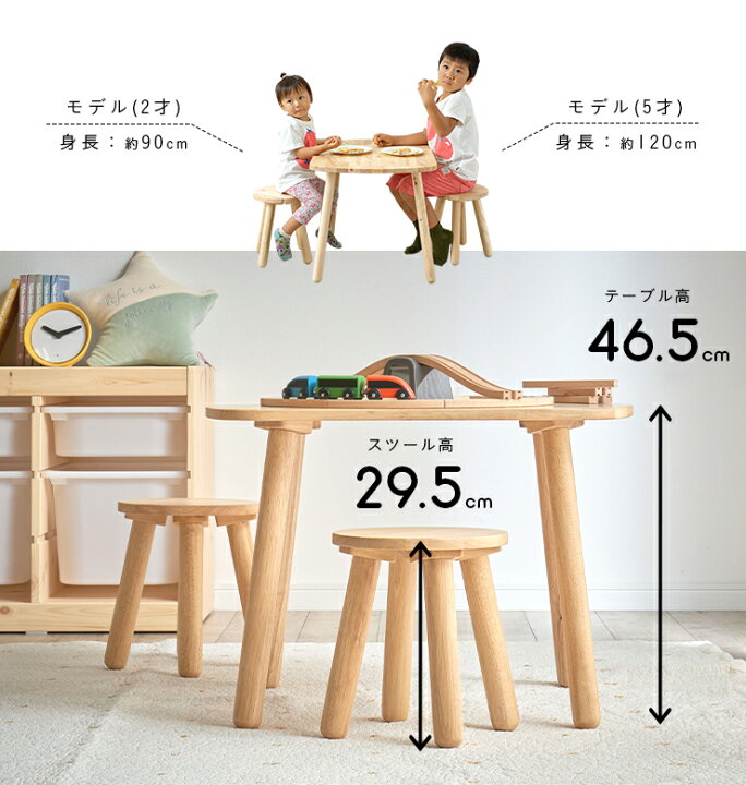 楽天市場】【簡単組立】キッズテーブルチェアセット ninos2(ニノス2) 2  
