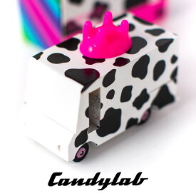 【7%OFFクーポン配布中!】ニューヨーク・ブルックリン発 Candylab(キャンディラボ) Milk Van CND F920 トイカー ミニカー 牛 牛乳 子供 木製 アメ車 自動車 アメリカ おうち遊び ジオラマ 海外 輸入 キッチンカー 玩具 男の子 木のおもちゃ おしゃれ