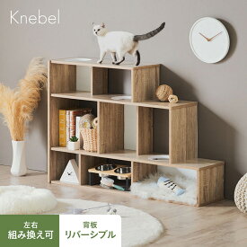 【ポイント10倍!20時〜12日1:59】キャットウォーク キャットタワー 棚 猫 シェルフ キャットステップ 木製 おしゃれ 賃貸 壁 穴あけ不要 足場 スリム 据え置き キャットシェルフ 猫タワー 猫用 大型猫 遊び場 収納棚 Knebel(ニーベル)