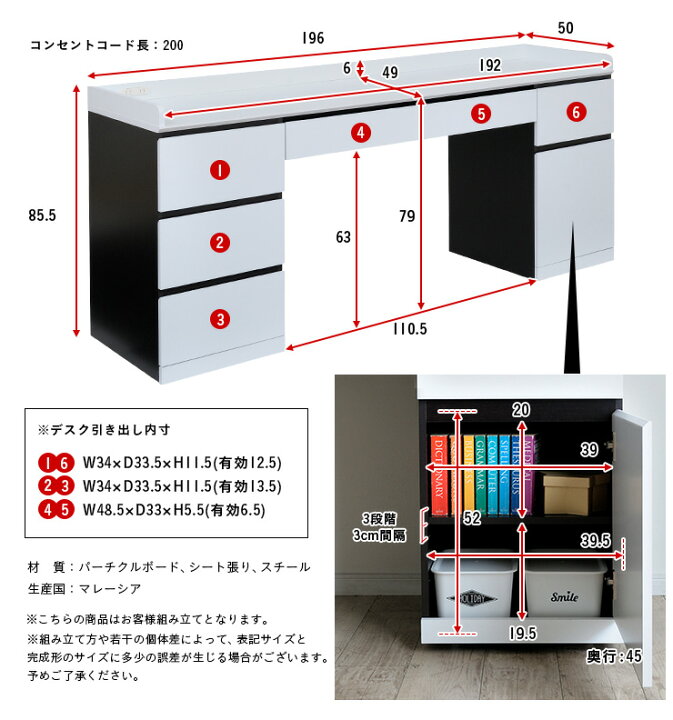 楽天市場】【ポイント10倍!今晩20時開始】【広々ユニットデスク/大容量 