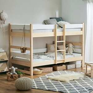 【ポイント7倍!30日限定】【5年保証/大川産/九州産ひのき使用】二段ベッド 2段ベッド シングルサイズ CUOPiO(クオピオ) 2色対応 ヒノキ 檜 国産 二段ベット 2段ベット ロータイプ 子供用ベッド