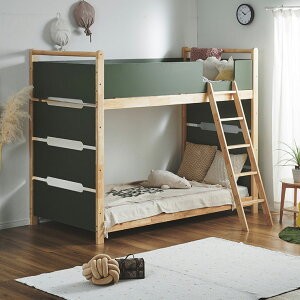 二段ベッド 木製 天然木 Orit(オリト) 4色対応 おしゃれ 耐震仕様 一体型 頑丈 収納付き すのこベッド コンパクト 北欧風 シンプル 安全設計 はしご付き 斜めはしご 大人用 子供用 耐荷重300kg