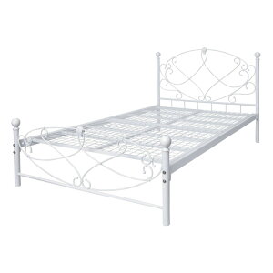 ベッドフレーム セミダブルベッド セミダブル SDサイズ ハイタイプ スチール アイアン メッシュタイプ アンティーク プリンセス 姫系 おしゃれ 寝室 子供部屋 セレスティアSD BSK-906SD 2色対応