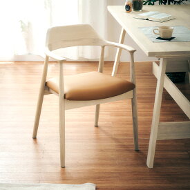 【完成品】ダイニングチェア ダイニングチェアー 肘付き Shaun(ショーン) 1脚 10色対応 デスクチェア ダイニング リビングチェア 布 PVCレザー 木製 無垢材 木製チェア 木製椅子 食卓椅子 シンプル おしゃれ