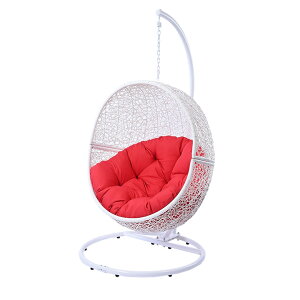 【ポイント9倍!今晩20時開始!】【屋外使用可能/クッション付き/耐荷重120kg】ハンギングチェア ワイド 10色対応 ガーデンファニチャー ガーデンチェア ガーデンチェアー 北欧 たまご型 テ