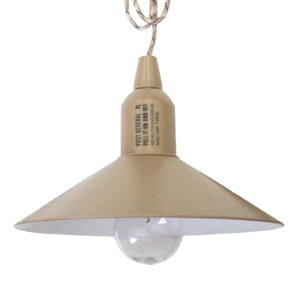 【電池式/割れないLED電球/生活防水】POST GENERAL(ポストジェネラル) ハングランプ TYPE2 5色対応 アウトドア キャンプ ランプ ライト ランタン 吊り下げ灯 シェード 分割式 電球 安全 おしゃれ シ