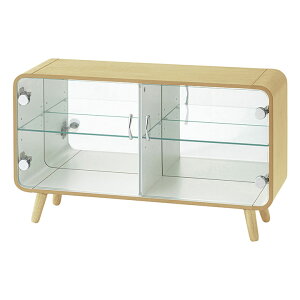 【ポイント7倍!30日限定】コレクションシェルフ ロータイプ 幅80cm PT-613 2色対応 ロータイプ コレクションケース ディスプレイラック リビングラック ショーケース ガラスケース ガラス棚