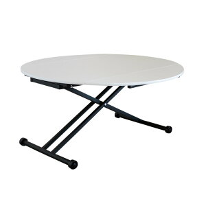 【ポイント9倍!今晩20時開始!】リフティングテーブル 幅120cm 丸形 折りたたみ式 テーブル 無段階 昇降テーブル ローテーブル ダイニングテーブル ワークデスク キャスター付き 木製 ナチ